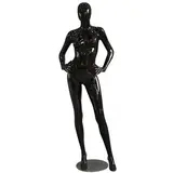 Mannequin femme, finition laquée, mains sur les hanches