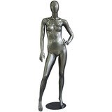 Mannequin femme, finition laquée, main gauche sur la hanche