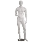 Mannequin homme, finition laquée, main droite sur la hanche