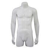 Buste homme avec bras, finition laquée