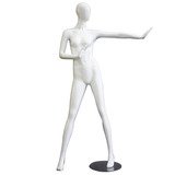Mannequin femme, finition laquée, bras gauche tendu - Mannequins abstraits