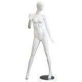 Mannequin femme, finition laquée, bras droit plié