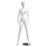 Mannequin femme, finition laquée, bras le long du corps