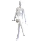 Mannequin femme assise, finition laquée
