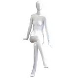 Mannequin femme assise, finition laquée