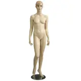 Mannequin femme, cheveux sculptés