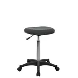 Tabouret assis/debout gris anthracite H 64 à 86 cm