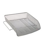 Corbeille à courrier métalmesh gris 35 x 34 x 6,5 cm 