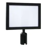 Porte-affiche A4 pour poteau de balisage