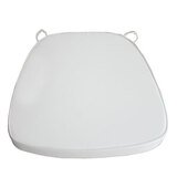 Coussin assise blanc polyester