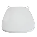 Coussin assise blanc polyester