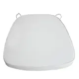 Coussin assise blanc polyester