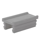 Manchon plastique pour haut de gondole 30 x 60 mm Gris clair