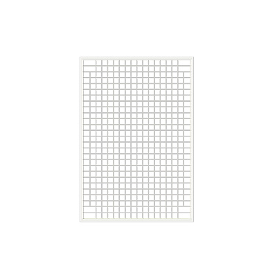 Grille avec cadre renforcé - Ligne Store blanc pas de 50 mm