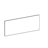 Fond tôle plein, pas de 25 mm - Ligne Store blanc pas de 25 mm
