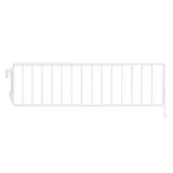 Séparateur grille pour tablette métallique 37 x 9,5 cm - Séparateur rayonnage - Diviseur grille - Blanc