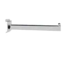 Bras droit pour fond rainuré L 30 cm métal chromé tube ovale 30 x 15 mm