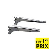 Consoles équerres chromées