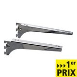 Consoles équerres chromées