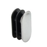Embout ovale pour tube 30 x 15 mm Chromé - Bouchon de tube ovale - Paquet de 20