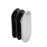 Embout ovale pour tube 30 x 15 mm Chromé - Bouchon de tube ovale - Paquet de 20