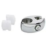 Fixation pour grille, tube ø 25 mm ou panneau rainuré - Aluminium - Lot de 4