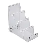 Présentoir acrylique 4 niveaux 10 x 19 x 20 cm - Présentoir escalier - Transparent