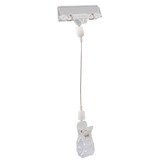 Support PLV articulé avec pince H 24 cm - Pince porte-étiquettes - Lot de 5