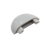 Embouts de finition gris pour rail aluminium - Lot de 4