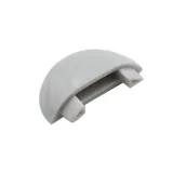 Embouts de finition gris pour rail aluminium - Lot de 4
