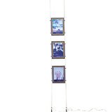 Présentoir porte-affiches à LED sur câbles