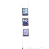 Kit affichage LED sur câble 3 x format A4 vertical - Module porte-affiche A4