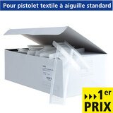 Attache étiquette pour pistolet textile aiguille standard 25mm, polypropylène - Boîte de 5000