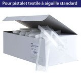 Attache étiquette pour pistolet textile aiguille standard 40mm, polypropylène - Boîte de 10000