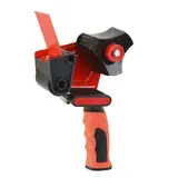 Dévidoir adhésif 50 mm de sécurité avec frein - Dévidoir scotch emballage - Plastique - Noir / Rouge