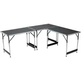 Lot de 3 tables pliantes multifonctions en aluminium pour marché