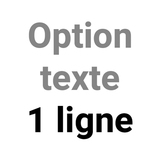 Option texte 1 ligne - Tampons personnalisés