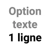 Option texte 1 ligne