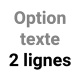 Option texte 2 lignes - Tampons personnalisés