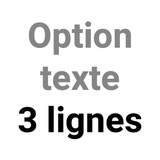 Option texte 3 lignes - Tampons personnalisés