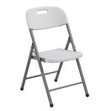 Chaise pliante plastique blanche 47 x 51 x 86 cm