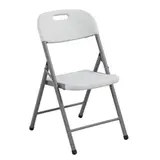 Chaise pliante plastique blanche 47 x 51 x 86 cm