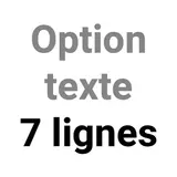 Option texte 7 lignes