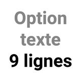 Option texte 9 lignes - Tampons personnalisés