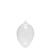 Oeuf de Pâques transparent à garnir H 6 cm - Contenant dragées - Paquet de 10
