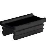 Manchon plastique noir pour haut de gondole