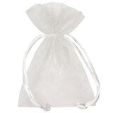 Pochette organza blanc 17 x 24 cm - Paquet de 10