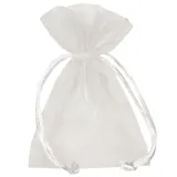 Pochette organza blanc 17 x 24 cm - Paquet de 10