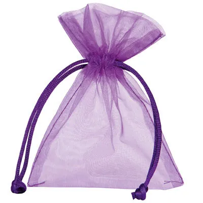 Chutes De Tissu En Organza Violet Uni - Lot De Restes Pour Couture, Artisanat, Accessoires