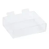 Présentoir plexi pour panneau rainuré 20 x 15 x 5 cm - Boîte plexi - Bac plexi